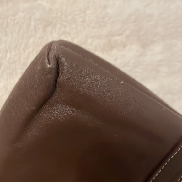 Coach Brown Gathered Wristlet - Picture 6 of 8